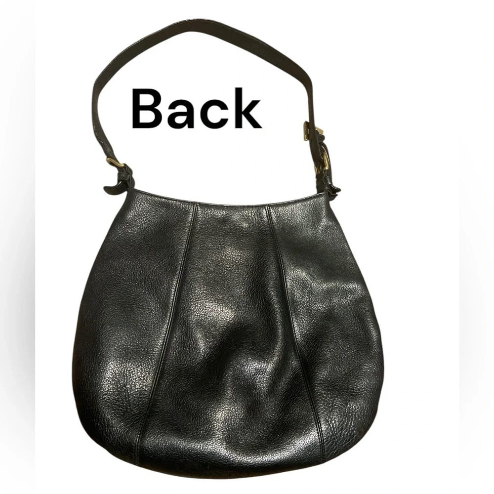 Vintage pebbled leather GUESS bag in black